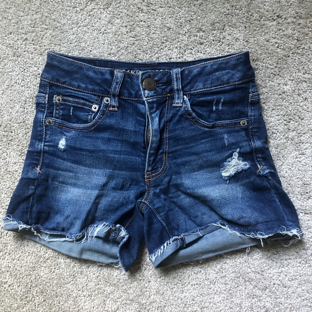 American Eagle Distressed Jean Shorts